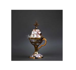 Nouvelle arrivée porte-brûleur d'encens en métal noir porte-bakhoor forme porte-parfum - Product Image 3