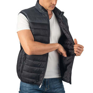 Chaleco Acolchado Transpirable con Cuello Alto para Hombre, para Invierno, Deportivo, Sin Mangas, de Calidad Única - Product Image 3