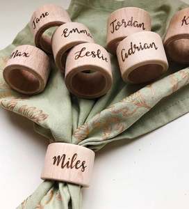 Anneaux de serviette rustiques faits à la main pour mariage et fête, accessoires de décoration de table en fer durables et écologiques de qualité supérieure - Product Image 4