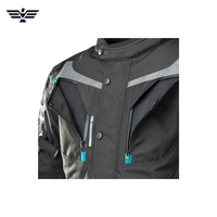 Blouson de moto noir pour homme, manches longues, coupe-vent, polyester, blouson de course, logo personnalisé, toutes saisons
