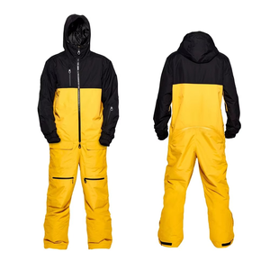 Combinaison de ski professionnelle imperméable, coupe-vent, anti-UV, respirante, deux pièces, fermeture éclair, grande taille, vêtements d'hiver pour adultes unisexes - Product Image 5