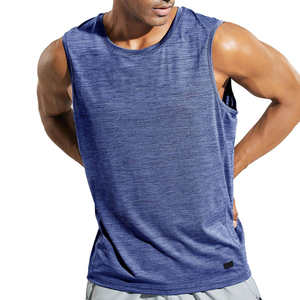 Camiseta sin mangas transpirable de secado rápido al por mayor Camiseta sin mangas de bajo precio Ropa de entrenamiento sin mangas Camiseta sin mangas para hombres - Product Image 2