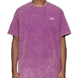 Camiseta para hombre con lavado ácido, tela resistente con ajuste cómodo, ideal para uso casual, estilo urbano y ropa diaria relajada. - Product Image 1