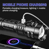 ZOOM super lumineux lampe de poche LED tactique métal étanche torche lumière linterna USB Rechargeable longue portée XHP70 lampe de poche LED
