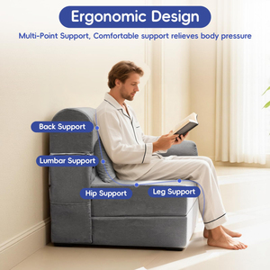Tendencia Para 2026 on Alibabaa And Amazonn KD Packing Furniture <b>Sleeper</b> Sofa <b>Couch</b> Tool-free Assembly for Sitting Room - Product Image 4