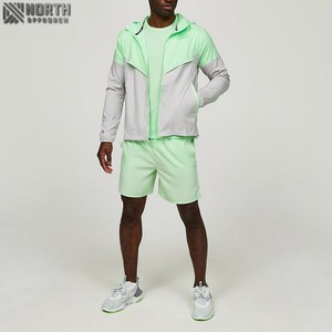 Vêtements de sport personnalisés en polyester pour hommes, survêtements d'entraînement à manches longues avec fermeture éclair pour hommes, 100%, survêtement de football - Product Image 1