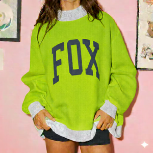 Sweat-shirt à col montant long et ample pour femme, coupe décontractée, chaud en polaire pour l'hiver, doux et tendance - Product Image 5