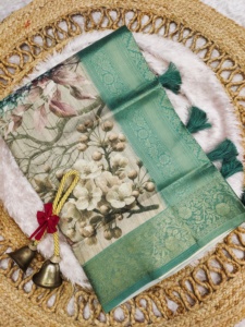 Saree en soie Banarasi de designer indien pour femmes avec chemisier beau travail lourd ethnique et séquence de 3 couleurs meilleur prix sari fantaisie - Product Image 3