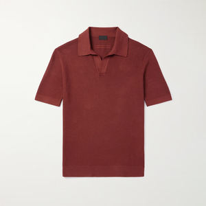 <b>Mens</b> <b>Polo</b> <b>Neck</b> T-shirt Trend Pullover Microlabel Embroidered Heavyweight Breathable and Elasticity High Quality Streetwear - Product Image 2