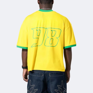 เสื้อวินเทจแบบสั่งทำสำหรับผู้ชายเสื้อสไตล์บ็อกซี่ไซส์ใหญ่พิเศษสำหรับผู้ชายผ้าฝ้าย100% น้ำหนักมาก - Product Image 3