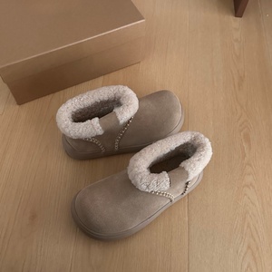 Nouvelles Bottes d'Hiver Décontractées Antidérapantes à Semelle Épaisse, Chaudes et Doublées de Fourrure pour l'Automne et l'Hiver - Product Image 3