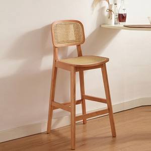 Taburete de Bar de ratán de madera al mejor precio, sillas de cena, muebles para el hogar, taburete de mostrador moderno, silla de ocio de mimbre hecha en Vietnam - Product Image 5