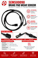 Kabel Peringatan Sensor Keausan Rem Depan SEM500090 untuk Land Rover Range Rover Sport L320 Sensor Otomotif Suku Cadang Mobil