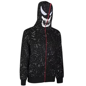 เสื้อมีฮู้ดแบบรูดซิปผ้าคอตตอนผสมพิมพ์ลายพัฟอบอุ่นทรงหลวมพร้อมฮู้ดแบบรูดซิป - Product Image 5