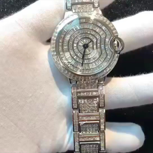 Montre de haute qualité sertie de diamants VVS cultivés en laboratoire, mouvement automatique, montres mécaniques à bracelet, certifiées - Product Image 3