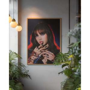 Lisa <b>Poster</b> by for Blackpink Modern Design Style Black Lalisa Manobal Wall Art Made of Paper - Product Image 2