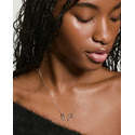 Collar de Corazón de Moda, Chapado en Oro, Cadena de Acero Inoxidable, Diamante, Perla, Lindo Patrón de Letras de Animales, Religioso Cristiano - Product Image 6