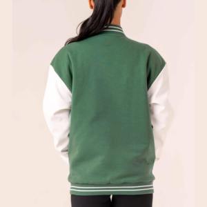 Vente en gros 2025 grandes tailles vestes universitaires pour femmes logo personnalisé plaine Letterman doublure en polyester coton vierge imperméable - Product Image 4