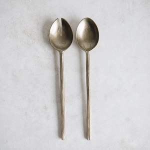 Juego de servidor de ensalada de metal moderno adecuado para catering de restaurante de hotel y servicio de comedor doméstico diario - Product Image 3