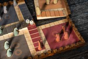 Wooden <b>Ludo</b> <b>Game</b> Latest Edition Handcrafted Family Fun Indoor Tabletop Skill Entertainment Classic <b>Board</b> Activity - Product Image 5