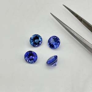 พลอย tanzanite เจียระไนทรงกลมขนาด7.5มม. สำหรับทำด้วยมือหินวันเกิด - Product Image 3