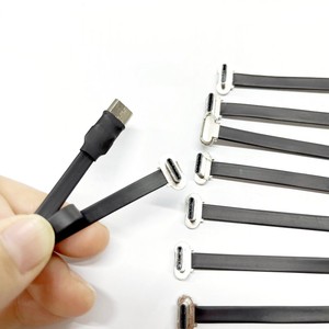 <span class=keywords><strong>C</strong></span>âble <span class=keywords><strong>USB</strong></span> <span class=keywords><strong>C</strong></span> souple et mince FPV <span class=keywords><strong>c</strong></span>âble de charge FPC à ruban fin <span class=keywords><strong>USB</strong></span> <span class=keywords><strong>type</strong></span>-<span class=keywords><strong>c</strong></span> mâle coudé à 90 degrés vers le bas vers <span class=keywords><strong>USB</strong></span> <span class=keywords><strong>type</strong></span> <span class=keywords><strong>C</strong></span> femelle - Product Image 3