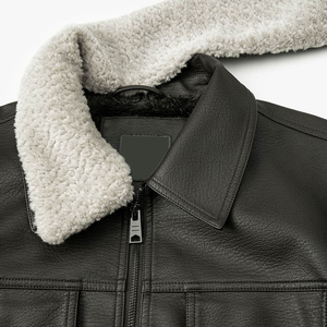 Chaqueta de cuero PU para hombre de buena calidad, salida de fábrica, ajuste Regular, gran personalidad, entrega rápida, chaqueta de cuero de motorista para hombre - Product Image 6