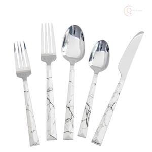 Ensemble de couverts élégants et luxueux en acier inoxydable pour les repas et les fêtes |   Couverts écologiques avec couleurs personnalisées - Product Image 6