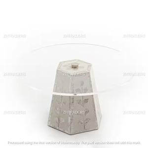 Plateau à gâteau en acrylique personnalisable de qualité supérieure avec incrustation de nacre, présentoir de desserts luxueux pour les festivals, les fêtes, les événements arabes - Product Image 2