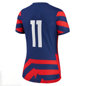 Men's Red And Navy Geometric <b>Soccer</b> Jersey Short Sleeve Crew Neck Moisture Wicking Fitted Polyester Adult Sport Apparel - Product Image 2