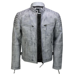 Veste en cuir de style vintage de haute qualité et durable pour hommes vestes légères respirantes anti-rides pour hommes avec service OEM - Product Image 1