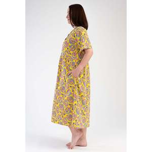 Robe KADIN P.MODAL XXL à manches courtes avec boutons et poches - SARI - SARI - Product Image 4