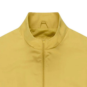 Healy Yellow Stand Zipper Windbreaker 100% Nylon Custom Logo Unisex Sport Outfit Workout Tracksuit Long Sleeve Top with Pocket - Product Image 4