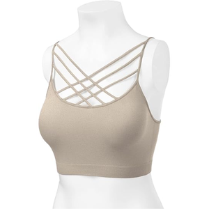 Sujetador deportivo con espalda descubierta y 2 hombros, sujetador de alta elasticidad para correr, gimnasio, fitness, yoga, nuevo - Product Image 4