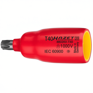 ประแจหกเหลี่ยม Hazet 3/8 นิ้ว แบบ TORX ด้ามสั้น พร้อมฉนวนป้องกันไฟฟ้า 1000V - Product Image 2