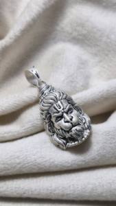 Colgante de Plata de Ley 925 hecho a mano de alta calidad Lord Hanuman Ji, regalo de joyería devocional - Product Image 4