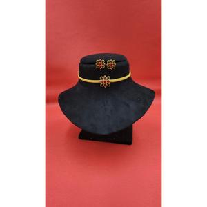 ชุดสร้อยคอแฟชั่นแบบโชคเกอร์ งานหล่อเหล็กคุณภาพดีที่สุด ขายส่ง พร้อมเครื่องประดับโดดเด่นสำหรับผู้หญิง ใส่ไปงานปาร์ตี้และงานเฉลิมฉลอง - Product Image 3