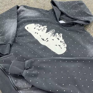 Sweat à capuche tendance de haute qualité, design personnalisé, 500 g/m², produit très demandé, style tendance, look élégant, bonne qualité, sweat à capuche avec strass - Product Image 6