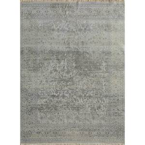 Alfombras de Lana Azul del Lejano Oriente NKR-10, Alfombra de Salón con Patrón de Medallón Anudada a Mano para Decoración de Pasillo Juvenil - Product Image 1