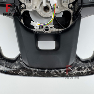 Volant en fibre de carbone forgé Toyota pour série 300 Vios Wish Previa Estima Auris <span class=keywords><strong>Aqua</strong></span> Premio 40 2004 Altis Gr Hiace Wish - Product Image 2