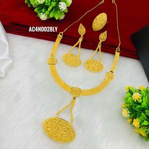 ชุดสร้อยคอดีไซเนอร์ เครื่องประดับแฟชั่นเจ้าสาวออนไลน์ ทุกแบบ ดีไซน์เคลือบทอง ดีไซน์ออนไลน์ - Product Image 2