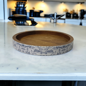 Bandeja de servicio de madera de mango marrón Natural de lujo personalizada tarifas al por mayor para suministro a granel borde redondeado decorativo para cocina casera - Product Image 3