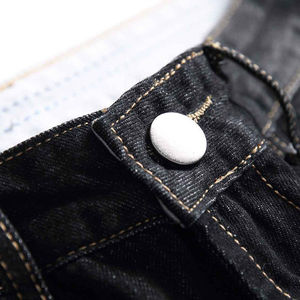 Shorts pour homme personnalisés, tendance, de haute qualité, 100% coton, lavés, noirs, amples, mi-longs, d'été, style 'Big Boy' - Product Image 3