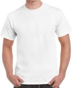 Camiseta de algodón de alta calidad al por mayor para hombre, cuello redondo transpirable con mangas cortas lisas, diseño de impresión Digital de talla grande en blanco - Product Image 2