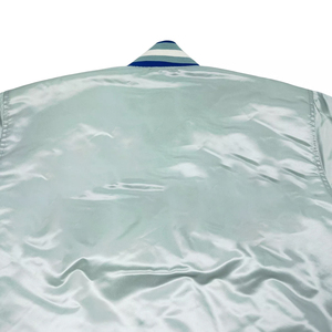 แจ็กเก็ตผ้าซาตินสำหรับผู้ชายน้ำหนักเบาเสื้อแจ็กเก็ตทีมตัวแทนมหาวิทยาลัยในดีไซน์ที่มีชื่อเสียง - Product Image 5