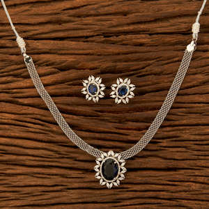 Cz B2B – vente en gros en ligne, ensemble de pendentifs en diamant américain classique avec placage Rhodium en inde - Product Image 2