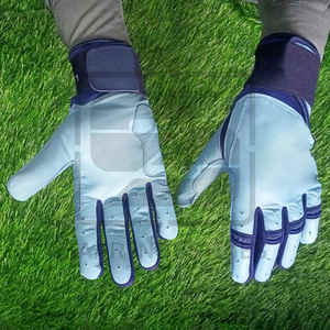 Gants de frappe de baseball en cuir de vachette véritable de haute qualité pour les jeunes et les adultes gants de frappeur antidérapants robustes - Product Image 1