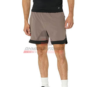 Latest Design <b>Men's</b> Gym <b>Shorts</b> 100% Cotton Solid <b>Pattern</b> Casual Style Elastic Waist Mid Waist Adult Size Pakistani Manufacture - Product Image 5