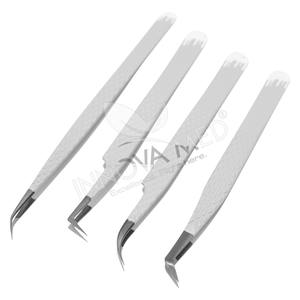 2025 Multipurpose Lash Extension Tweezers Best Eyelash <b>Tool</b> with <b>Pointed</b> Fiber Tips Reasonable Price for Application <b>Removal</b> - Product Image 1