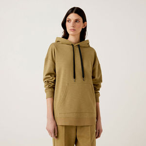 Sudaderas con capucha de las mujeres de gran tamaño de lana de manga larga cómodo casual básico pulóver diseño más vendido mujeres sudaderas con capucha de gran tamaño precio barato - Product Image 1